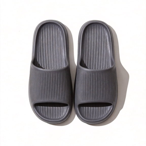 ZROVA Soft EVA Slide Slippers 2-Pack for Couples, Non-Slip Lightweight Open Toe Sandals for Indoor, Bathroom, Shower, Beach & Outdoor Use, Quick-Dry Comfort House Shoes