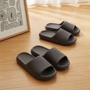 ZROVA Soft EVA Slide Slippers 2-Pack for Couples, Non-Slip Lightweight Open Toe Sandals for Indoor, Bathroom, Shower, Beach & Outdoor Use, Quick-Dry Comfort House Shoes