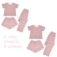 thumbnail image 1 of ZROVA Women's 2-Pack Floral Pajama Sets, 6-Piece Soft Sleepwear Bundle with Short Sleeve Tops, Shorts & Long Pants, 1 of 7