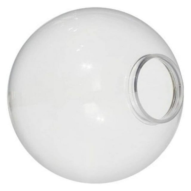 ZRQarq 12" Clear Lamp Post Globe Smooth Textured with 3.91" Fitter