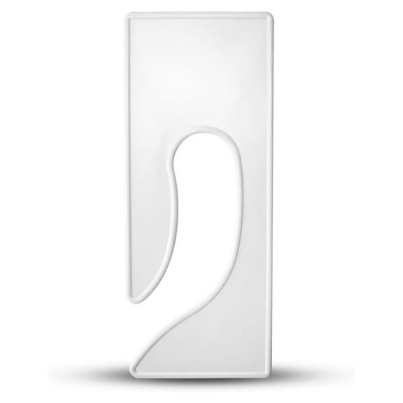 ZRQarq- Blank King Rectangle Clothing Rack Hanger Dividers 100 Pack | Great for Clothing Organization, Sizing Dividers, Garment Rack (White)