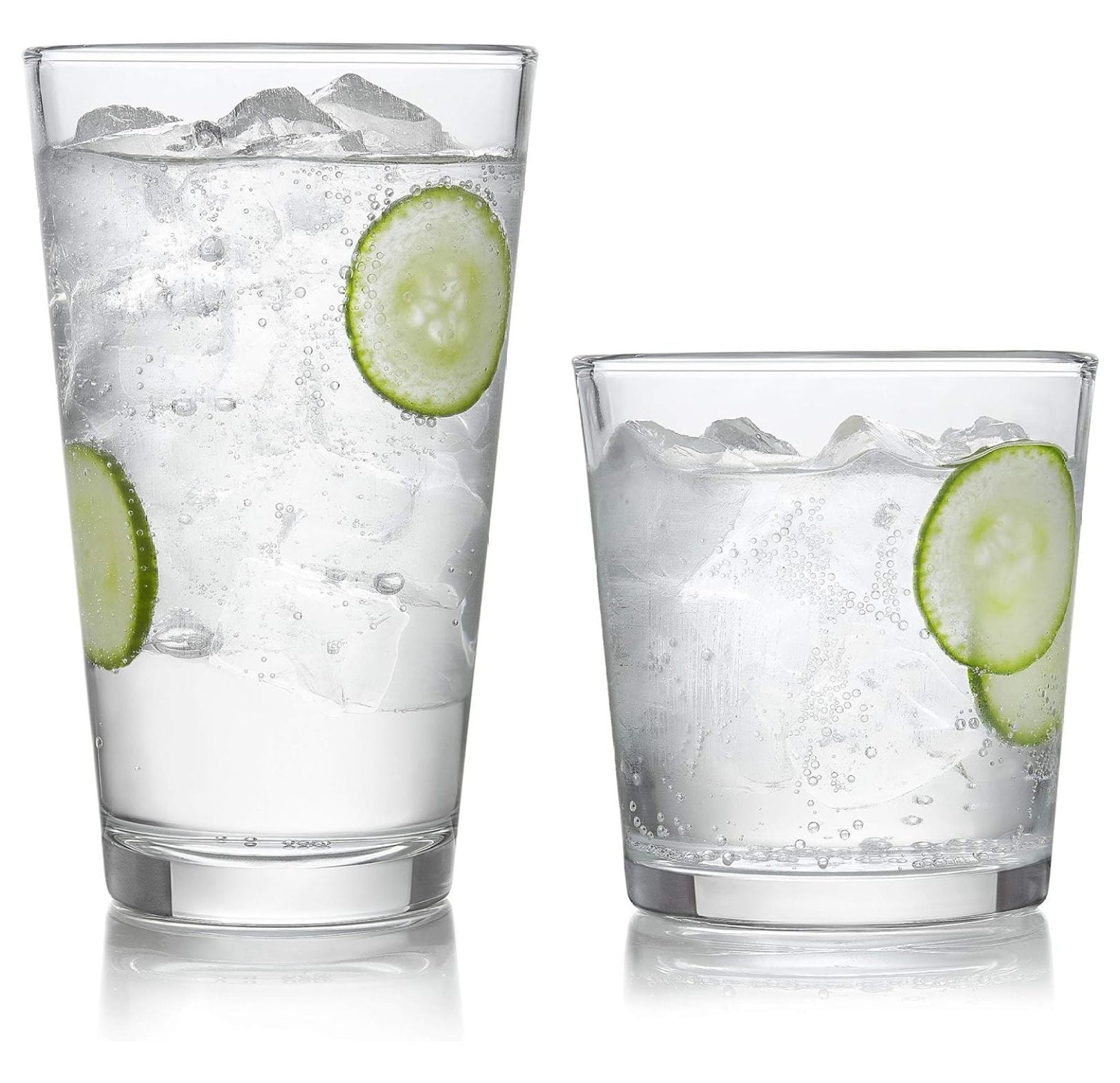 Preston Clear Glass 16-Piece Tumbler and Rocks Set