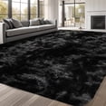 thumbnail image 1 of ZRSDIXK Area Rug, 8' x 10' Soft Fluffy Area Rugs for Living Room Bedroom Kids Room Decor Carpet, Black, 1 of 10