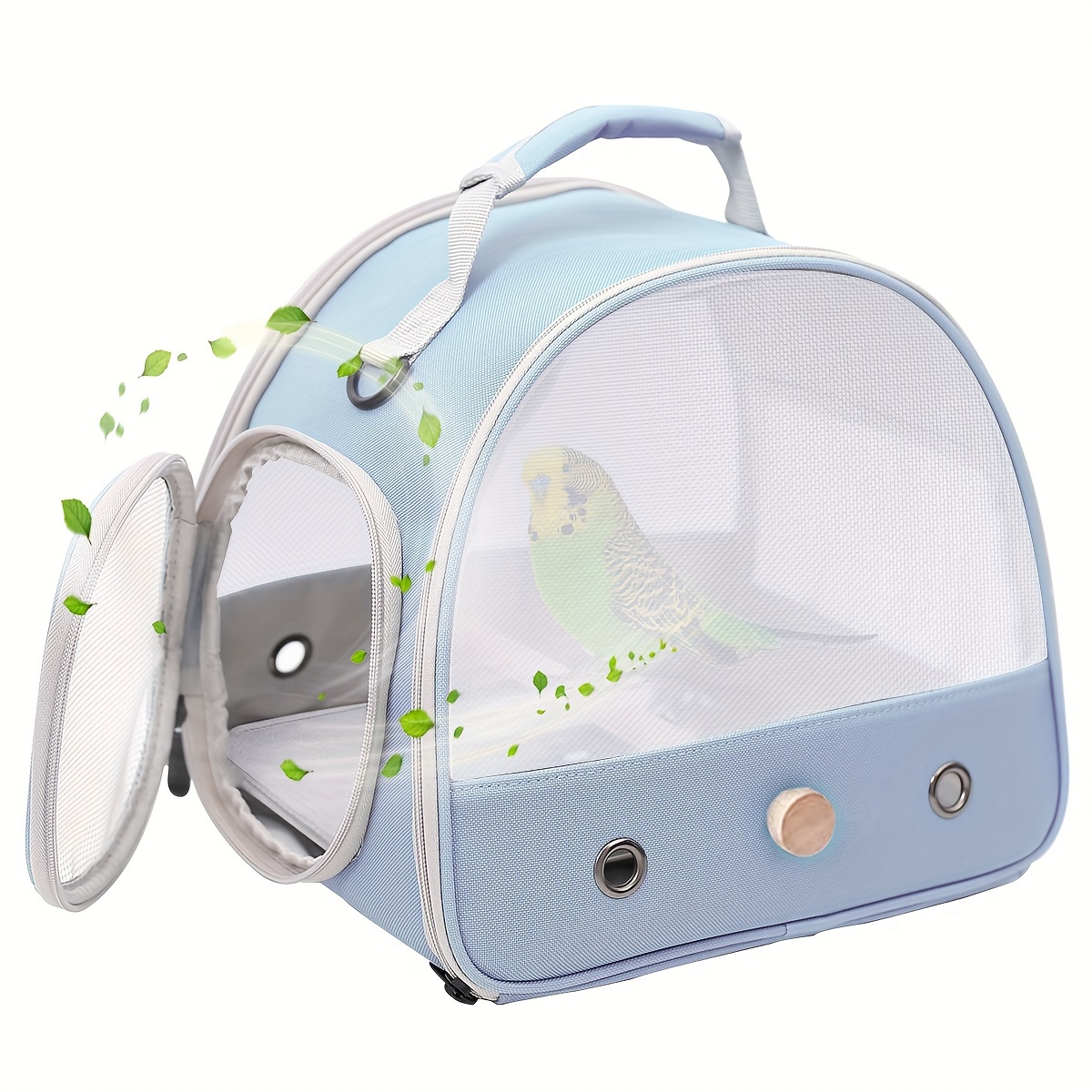 ZRW1pc Bird Carrier Cage, Portable Clear Small Bird Carrying Cage With