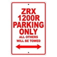 thumbnail image 1 of ZRX 1200R Parking Only All Others Will Be Towed Motorcycle Bike Super Bike Chopper Novelty Garage Aluminum 8"x12" Sign Plate, 1 of 1