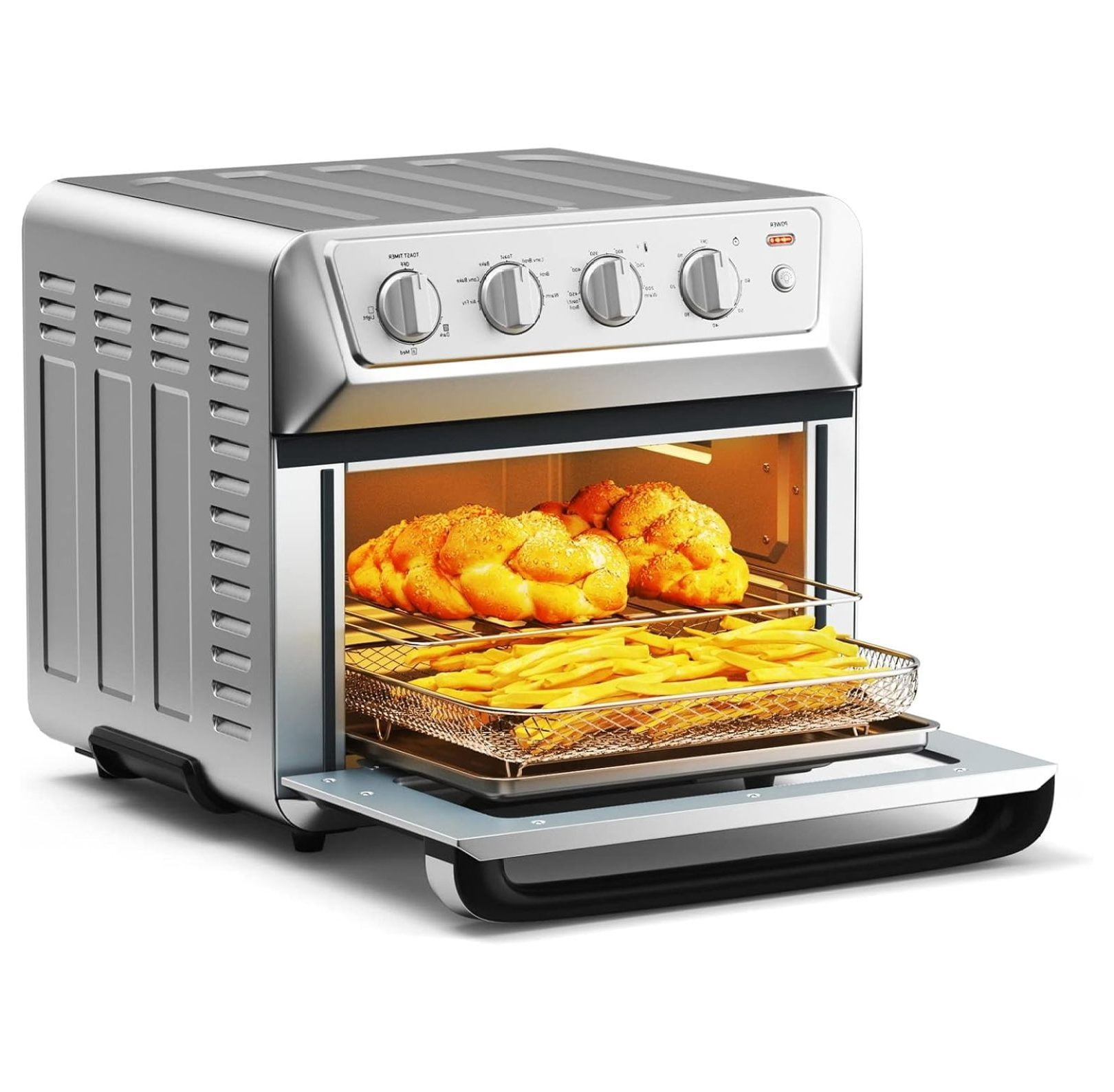 Compact toaster oven broiler