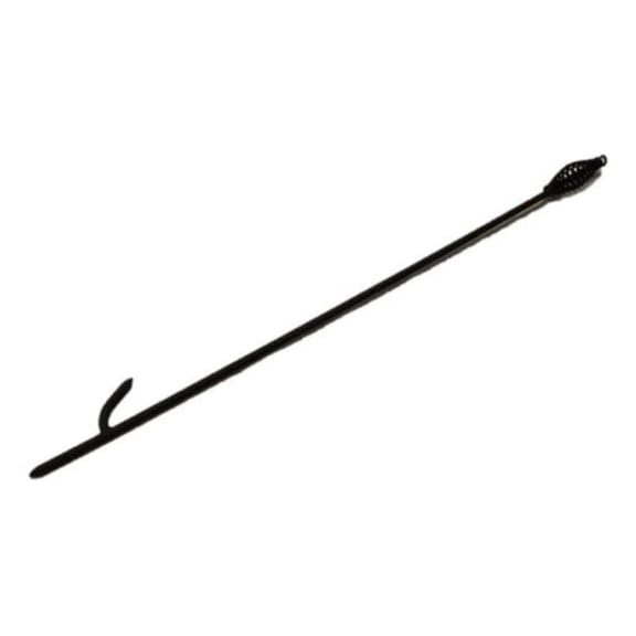 ZRuEzyX Heavy Duty Made in The USA - Great for Outdoor - Indoor Fireplaces - Structural Warranty - 36 Inches Long 3/8 Inch Solid Steel Rod. Black Powder Coat Finish.