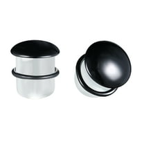 ZS 1 Pair 3-25MM Single Flare Ear Plugs Tunnels Glass Ear Gauges Ear Lobe Stretching Piercing
