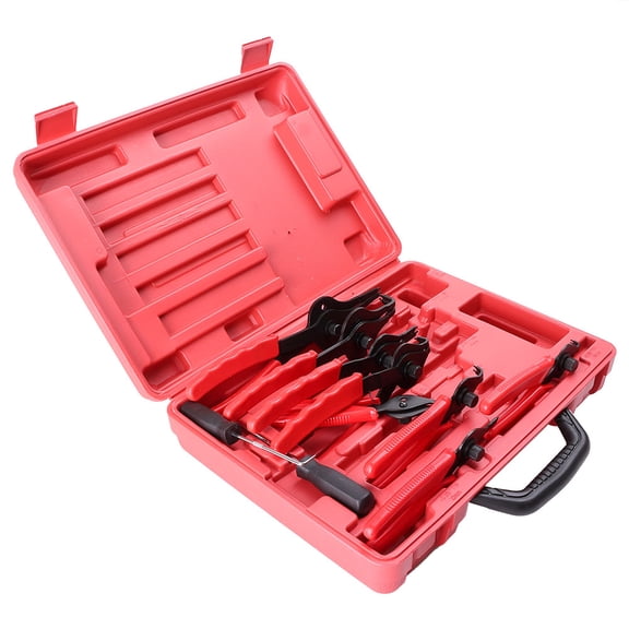 ZS 11PCS Snap Ring Pliers Set Mechanics Circlips Auto Tool Internal External Pliers For Automobiles Lawnmowers and Farm Equipment Maintenance