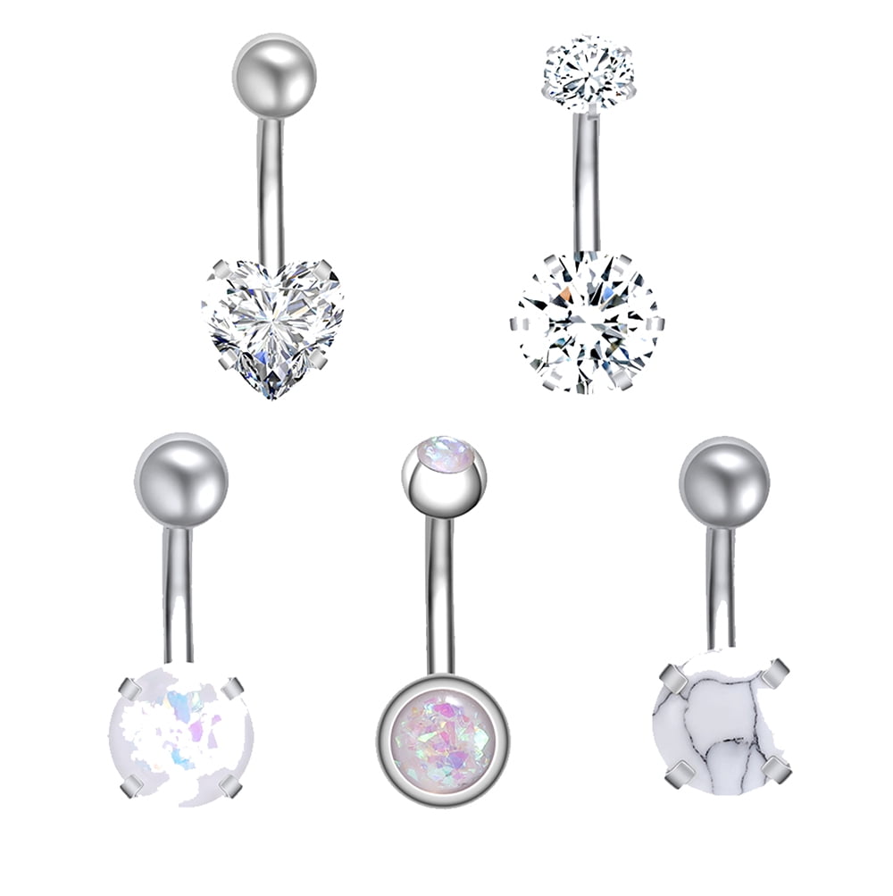 Funseedrr 10pcs Helix Orecchino Piercing Acciaio Chirurgico 16G 8mm Trago Cartilagine Labbro