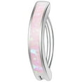 thumbnail image 1 of ZS 16G 925 Sterling Silver Reverse Curved Belly Rings Opal Navel Piercing Simple Belly Button Ring, 1 of 4