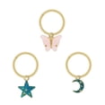 thumbnail image 1 of ZS 16G Gold Color Belly Button Hoop Piercing Dangle Belly Navel Piercing, 1 of 8