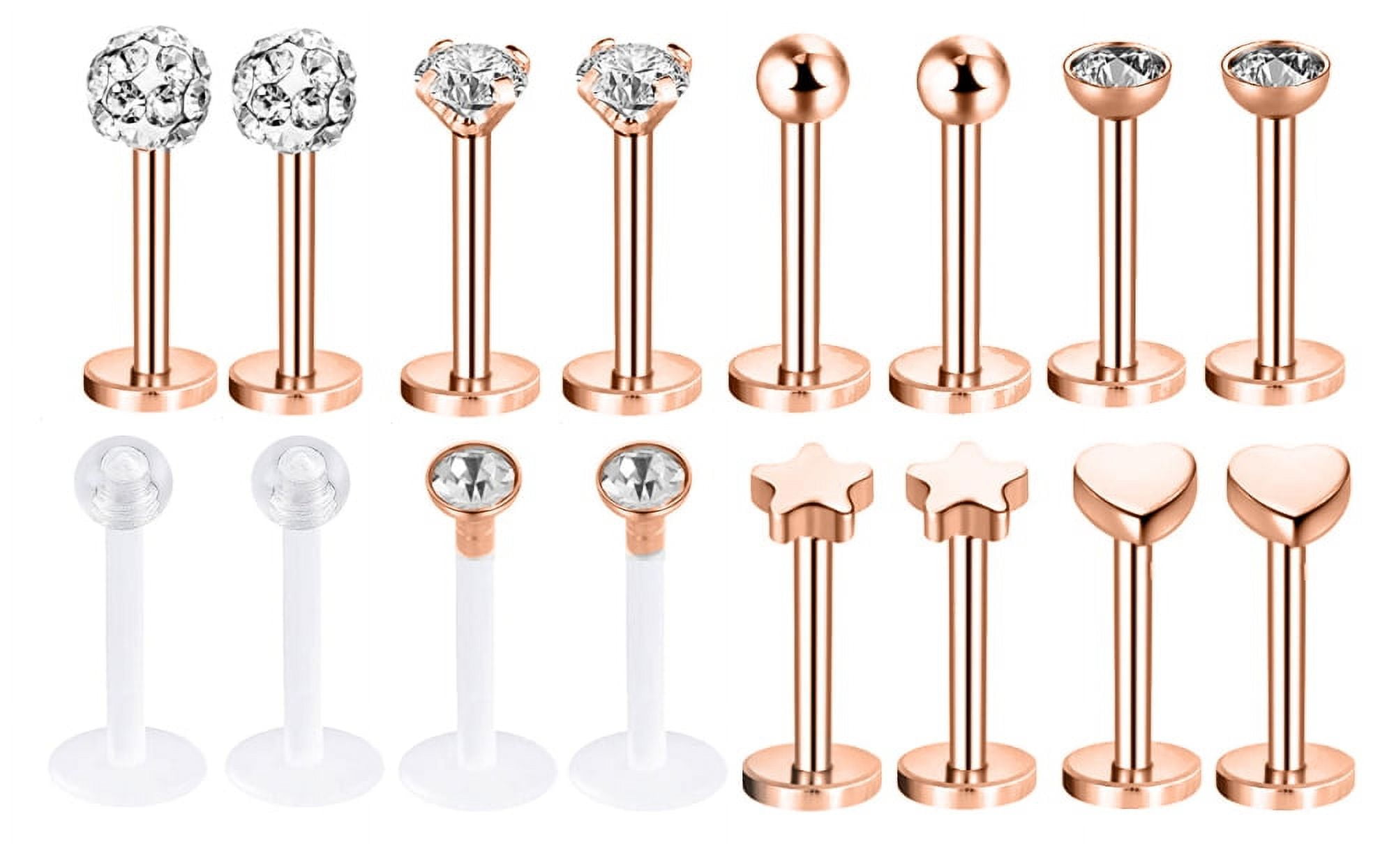 Z S 16G Lip Labret Monroe Piercing Jewelry, Helix Tragus Earrings