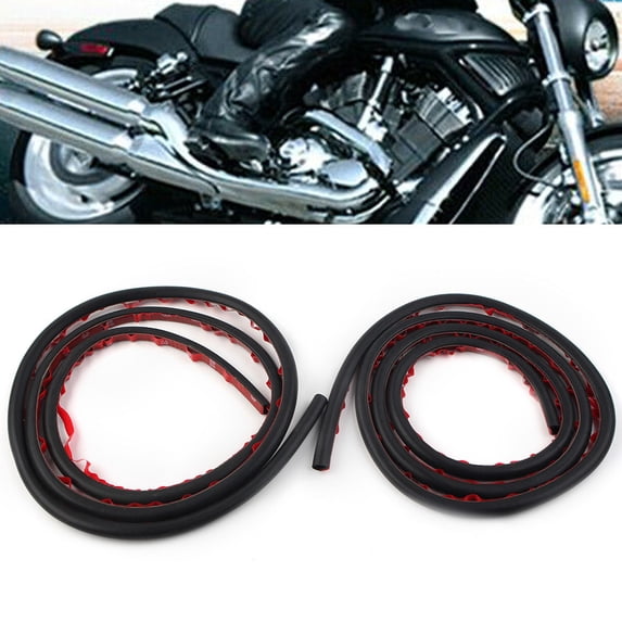 ZS 170CM Motorcycle Rubber Seal Gaskets 2Pcs For Harley Touring Saddlebag Lids Gaskets Weather Strip