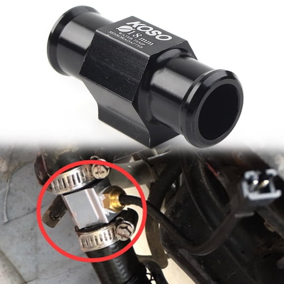 ZS 18mm Universal Motorcycle Water Temperature Joint Pipe Gauge Meter Radiator Sensor Hose Adapter