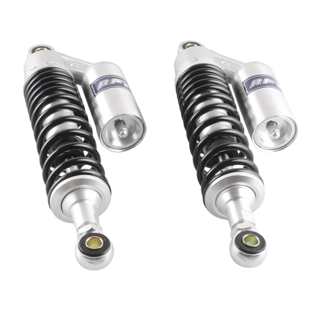 ZS 1Pair 320mm Motorcycle Air Shock Absorber Rear Suspension For Yamaha Motor Scooter ATV Gokart Quad Silver \u0026 Black
