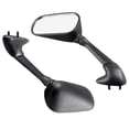 thumbnail image 1 of ZS 1Pair Motorcycle Rear View Mirror Foldable Side Mirrors for Yamaha YZF R6 YZF-R6 2001 2002 2003 Black, 1 of 5