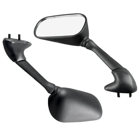 ZS 1Pair Motorcycle Rear View Mirror Foldable Side Mirrors for Yamaha YZF R6 YZF-R6 2001 2002 2003 Black