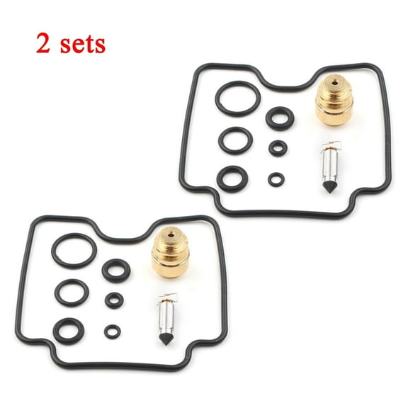 ZS 2 Sets Motorbike Lower Bowl Carb Carburetor Rebuild Kit For Yamaha XVS1100 V-Star VStar 1999-2006
