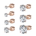 thumbnail image 1 of ZS 20G 7Pcs CZ Ear Stud Earring Basic Style Cartilage Conch Helix Piercing Crystal Ear Piercing, 1 of 4