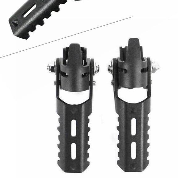 ZS 22mm-25mm Highway Foot Pegs Black for BMW R1200GS Pipes for Tiger Explorer Clamp