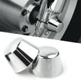 thumbnail image 1 of ZS 2X Chrome Motorcycle Front Axle Cap Nut Covers For Harley Davidson Sportster Dyna Road Glide King Softails FLSTC FXDWG FXWG, 1 of 8