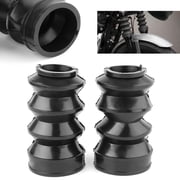 ZS 2pcs Black Motorcycle Fork Gaiters Boots For Iron 883 XL883N 2009-2013 & Sportster 1200 Custom XL1200C