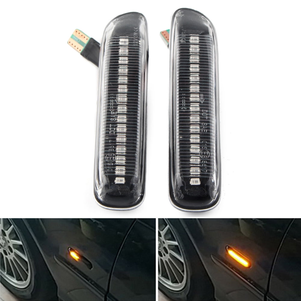 ZS 2pcs Car Side Marker Lamp LED Sequential Dynamic Turn Signal Light ...