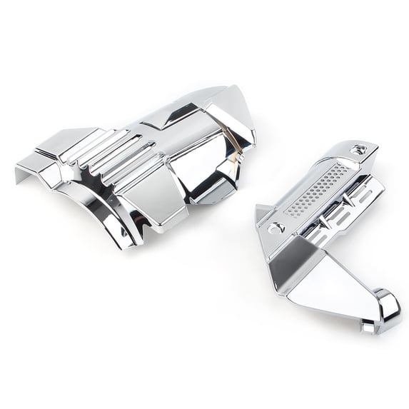 ZS 2x Chrome ABS Motorbike Engine Sides Decorated Covers Parts For Honda Gold Wing GL1800 2018 2019 2020 2021 Goldwing GL 1800
