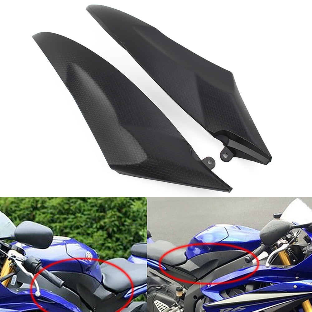 ZS 2x Gas Fuel Tank Side Cover Fairing Panel Cowl Trim Fit Yamaha YZF ...