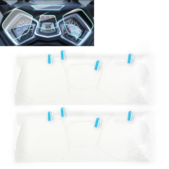 ZS 2x Motorcycle Dashboard Film Clear Speedometer Screen Films Scratch Protector Sticker For SYM JOYMAX Z300i