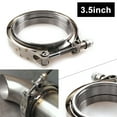 thumbnail image 1 of ZS 3.5" Self Aligning Male/Female V-Band Vband Clamp CNC Stainless Steel Flange Kit, 1 of 8