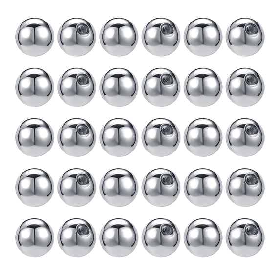 ZS 30-50pcs Replacement Balls 16G Body Piercing Parts for Septum Rings Helix Cartilage Piercing