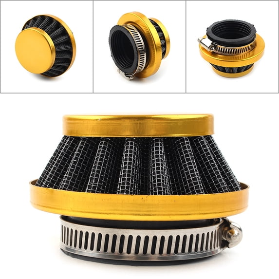 ZS ​44mm Motorbike Air Filter Yellow Cleaner For 47cc 49cc 2 Stroke Mini Dirt Pocket Bike ATV Quad