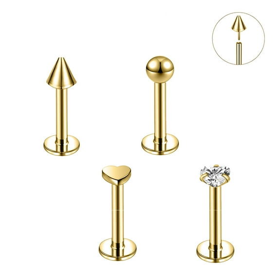 Nez Labret Lèvre Oreille Piercings Cartilage Tragus Hélice Boucles D