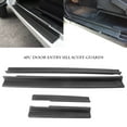 thumbnail image 1 of ZS 4pcs Car Front Rear Entry Guards Door Entry Sill Scuff Plate for 2007-2017 Jeep Wrangler JK 4 Doors, 1 of 5