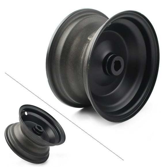 ZS 6" 145/70-6 in (3 Holes) Wheel Rim Black for Go Kart Off-Road Dirt Pit Bike CNC Aluminum