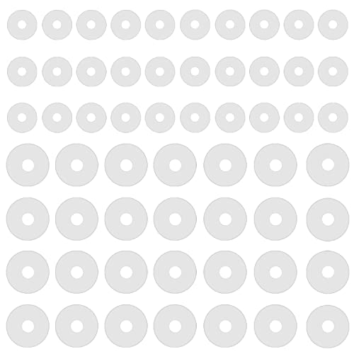 ZS 60Pcs Silicone Healing Non Pull Piercing Discs for Piercing Bump, 3