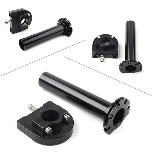 ZS 7/8" Aluminum Turn Twist Throttle Handle Bar Throttle Tube Accelerator For Motorcycle Universal