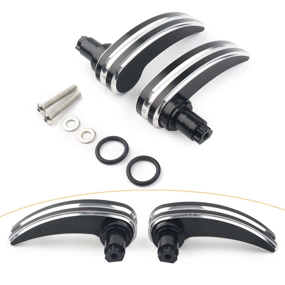 1350] Chrome Diamond Cut Saddlebag Latch Cover Set Of 2, Fits 2014 To 2023 - JH CHOPPERS LLC - View #6