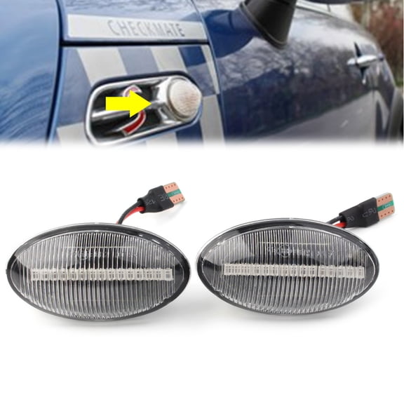 ZS Auto Dynamic Side Marker Lamp LED Sequential Turn Signal Light For BMW Mini Cooper R50 R53 2002 2003 2004 2005 2006 / R52 04-08