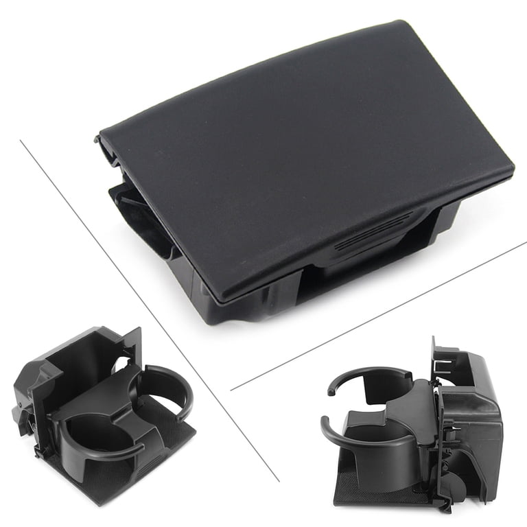 Gray Rear Center Console Cup Holder For Nissan Frontier / Xterra – Folding 2-Cup Insert