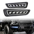 thumbnail image 1 of ZS Car Auto LED Fog Light Kit White/Blue/Yellow Triple Color Turn Signal Light Daytime Running Light 20W High Power for Ford 2nd Gen F150 Raptor 2017-2020, 1 of 5