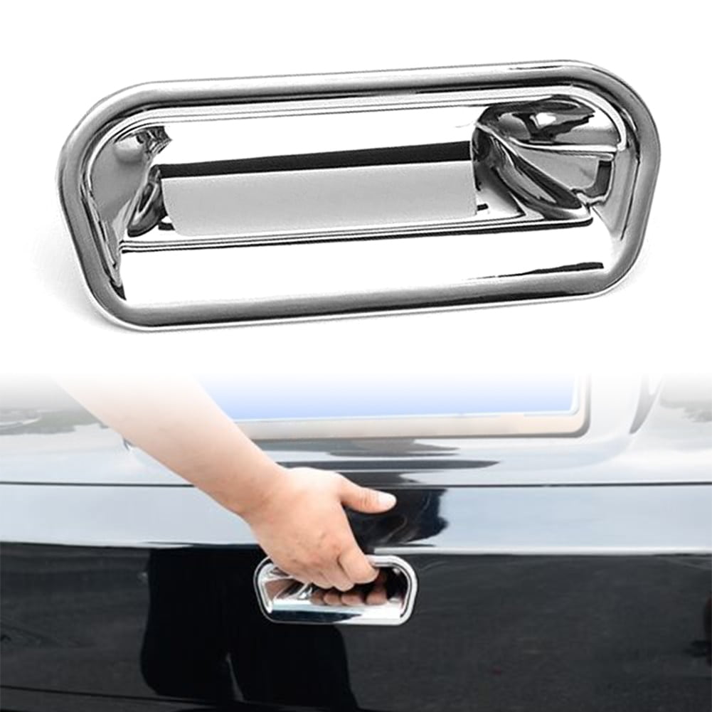 Chrome Rear Trunk Door Handle Bowl Cover For 2008-2014 Ford Edge – Mirror Polish Trim, Self-Adhesive, No Drilling