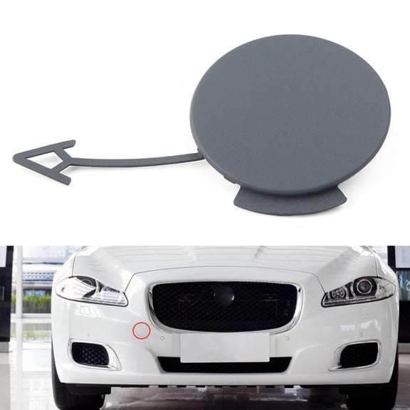 ZS Car Front Bumper Trailer Hole Cover C2D5378XXX For Jaguar XJ 2010 2011 2012 2013 2014 2015 2016 2017 2018 2019