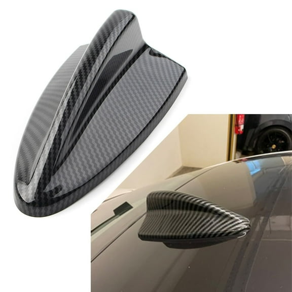 ZS Car Shark Fin Antenna Cover For BMW E90 E91 E92 3 SEIRES M3 E82 Carbon Fiber Pattern