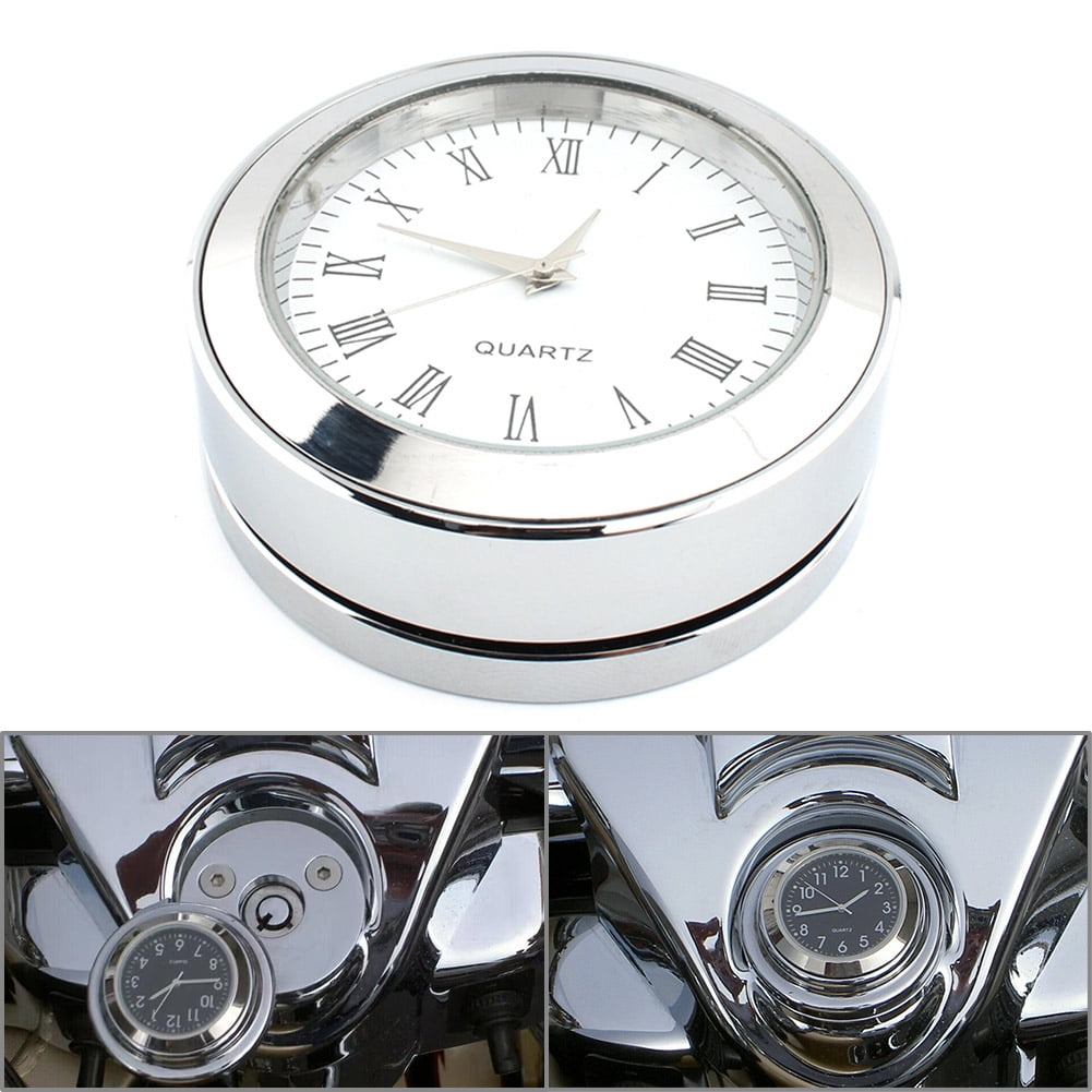 ZS Chrome Front Fork Lock Clock Cover for Harley Road King 19942022