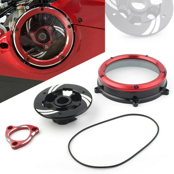 ZS Clear Clutch Cover Protector Guard for Ducati Panigale 1199 1299 959 R S 2012-20