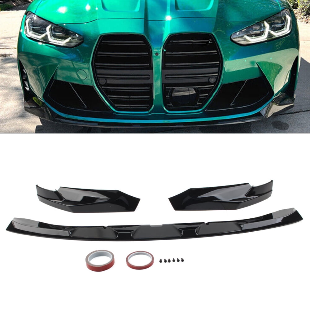 ZS Front Bumper Lip Spoiler Kit for BMW G80 M3 G82 G83 M4 2021-2023 ...