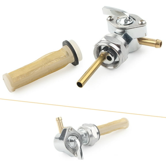 ZS Fuel Valve Petcock Left Outlet 13/16" for Harley Sportster Big Twin 1975-Up tanks with (22mm) 13/16" threads